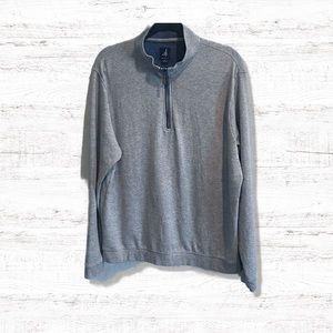 Johnnie-O Quarter Zip Grey Men’s Pullover Size XL